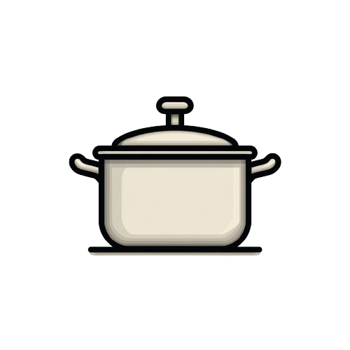Illustration of a pot with a lid on a white background