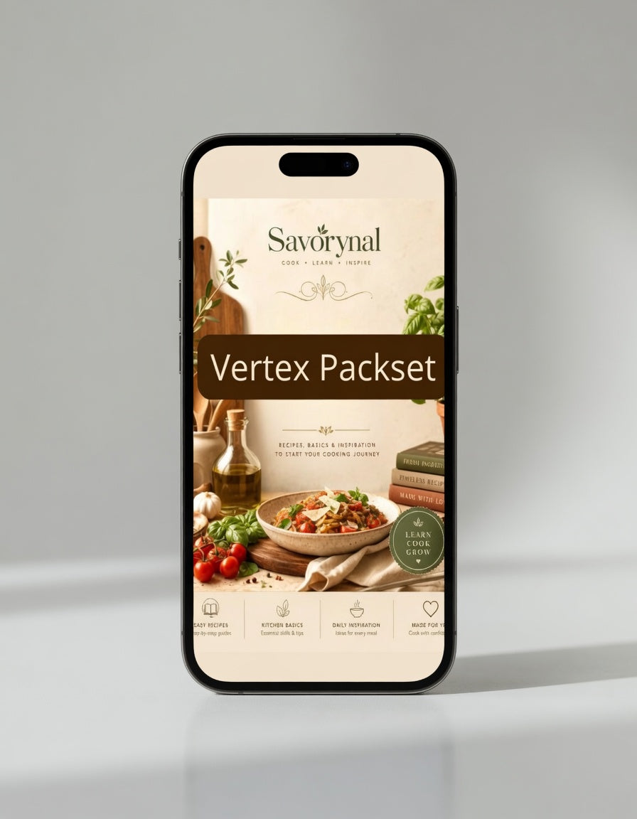 Phone displaying the Savorynal app interface on a gray background